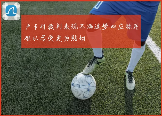 卢卡对裁判表现不满追梦回应称用难以忍受更为贴切